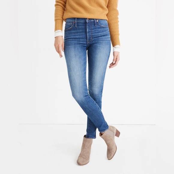 Madewell Petite 9" Mid-Rise Skinny Jeans in Pendale Wash Size 31P - Picture 1 of 8
